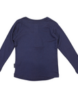 Cotton Modal Henley Top Navy