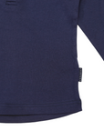 Cotton Modal Henley Top Navy