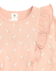 Frill Unicorn Top Dusty Pink