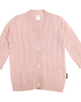 Knit Cardigan Long Dusty Pink