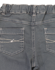 Adjustable Waist Stretch Denim Jean Charcoal
