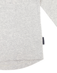 Cotton Modal Henley Top Grey Marle
