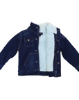 Sherpa Lined Denim Jacket Pigment Wash