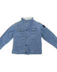 Sherpa Lined Denim Jacket Stone Wash