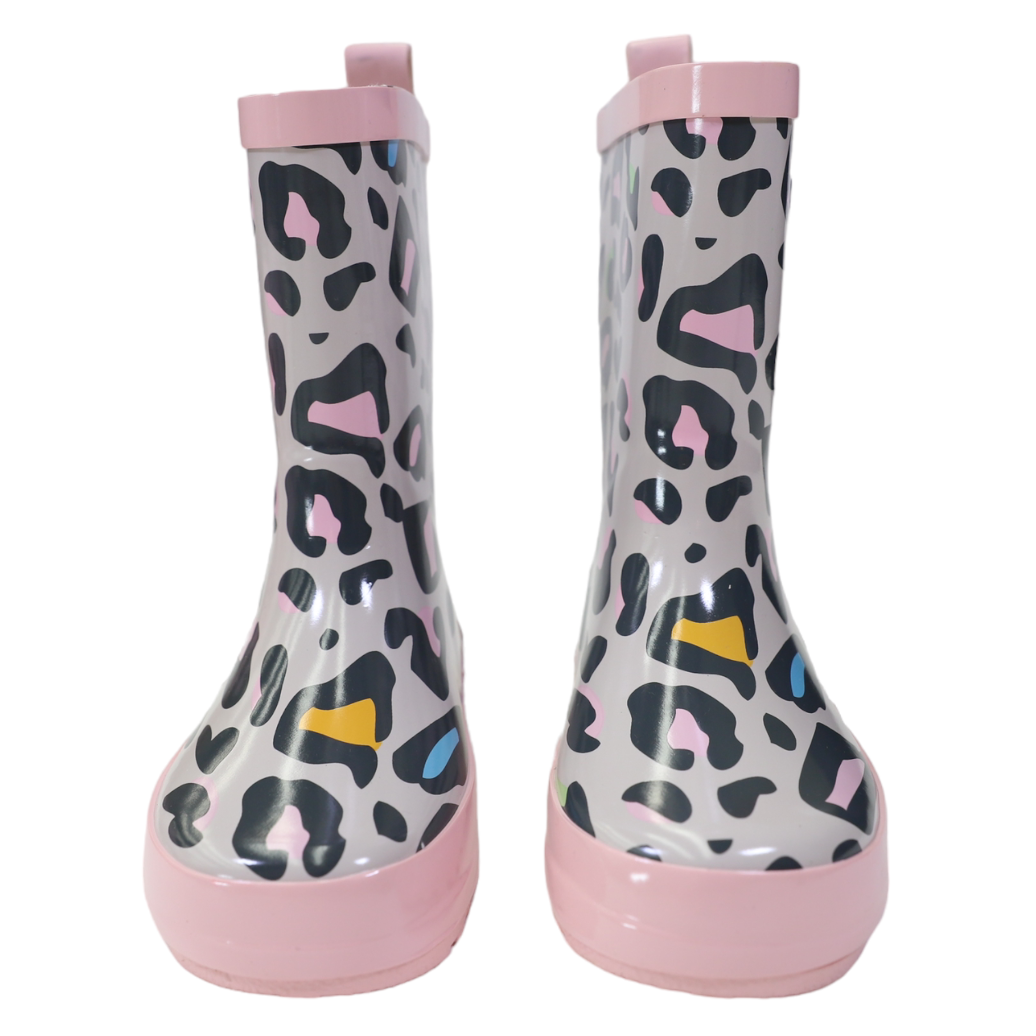 Leopard Print Gumboot Nimbus Cloud