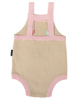 Flower Embroidered Knit Sunsuit Cloud