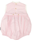 Hand Smocked Frill Sunsuit Pink