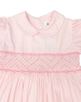 Hand Smocked Frill Dress Pink