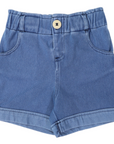 High Waisted Denim Short Light