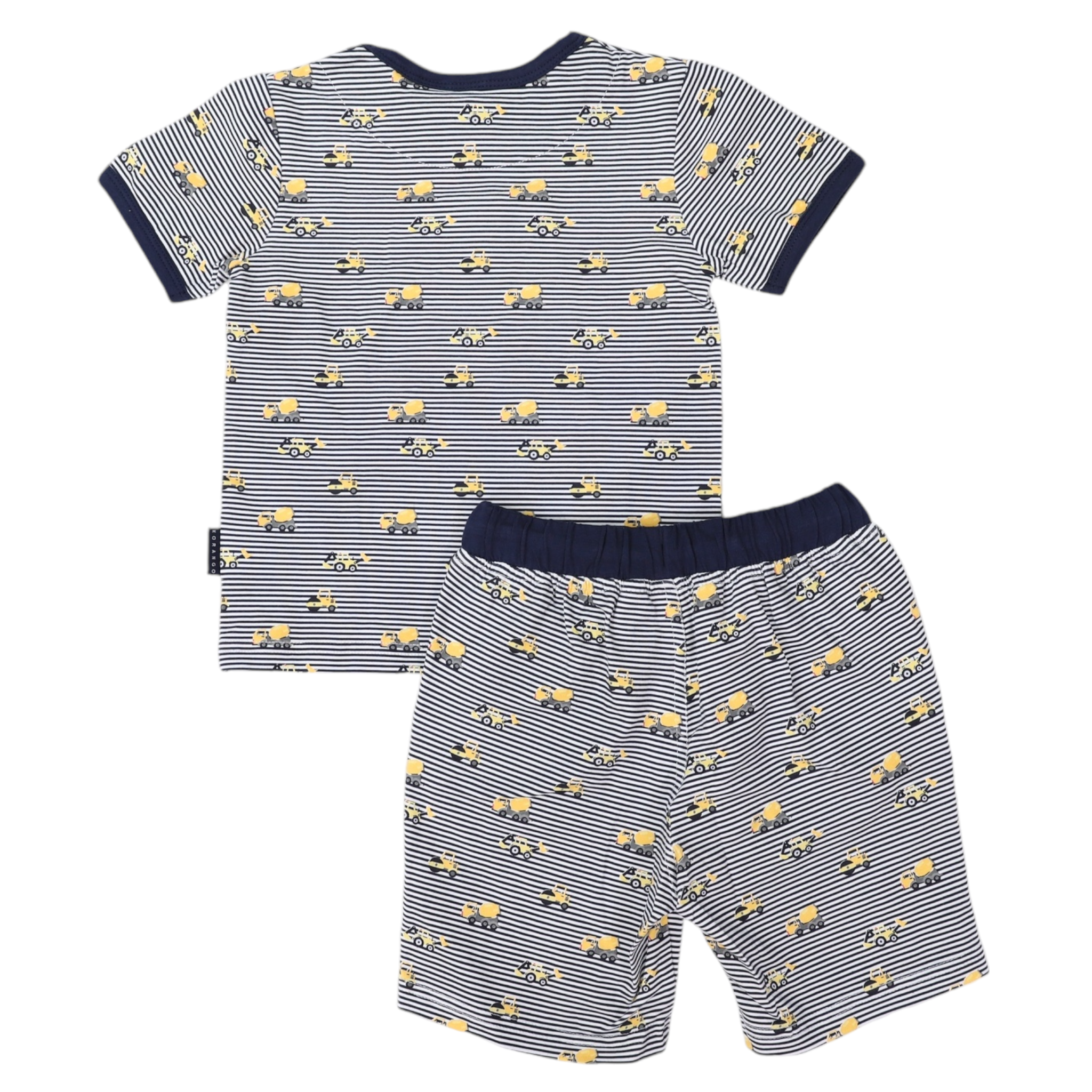 Cotton PJs Trucks and Diggers Print Navy – Korango