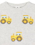 Tractor Sweater Grey Marle