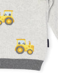 Tractor Sweater Grey Marle