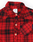 Cotton Flannel Shirt Red