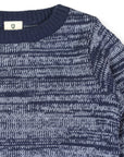 Fleck Knit Sweater Blue