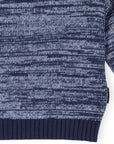 Fleck Knit Sweater Blue