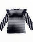 Pretty Bird Striped Top Navy
