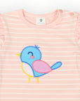 Pretty Bird Striped Top Pink