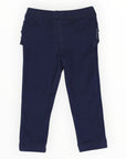 Cotton Navy Legging with Ruffle