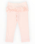 Cotton Pink Legging with Ruffle