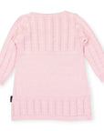 Cable Knit Dress Pink
