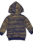 Fleck Knit Zip Jacket Charcoal