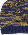 Fleck Knit Beanie Navy/Mustard