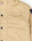 Plush Cotton Twill Jacket Sand