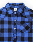 Cotton Flannelette Shirt Blue