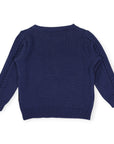 Soft Cable Knit Sweater Navy