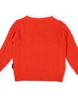Soft Cable Knit Sweater Red