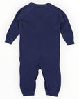 Tractor Knit Romper Navy