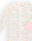 Sprinkles Zip Cotton Romper Beige