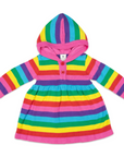 Stripes Knit Hooded Dress