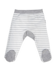 Cotton Leggings Grey/White Stripe
