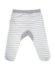 Cotton Leggings Grey/White Stripe