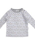 Baby Penguin Printed Long Sleeve Top Grey