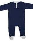 Kangaroo Knit Romper Navy