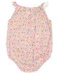 Classic Floral Sunsuit Pink