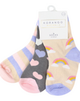 Sunshine & Rainbow Socks 3pk Assorted