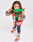 Rainbow Striped Gumboot Rainbow