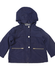 Microfibre Raincoat Cotton Lined Navy
