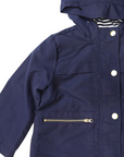 Microfibre Raincoat Cotton Lined Navy