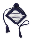 Lined Knit Beanie Navy Stripe