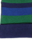 Jurassic Stripe Knit Beanie Blue