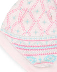 Pattern Knit Beanie Pink