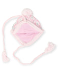 Pattern Knit Beanie Pink