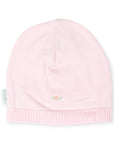 Rosettes Knit Beanie Pink