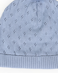 Organic Knit Beanie Blue