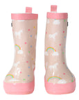 Unicorn & Rainbows Gumboot Dusty Pink Gloss
