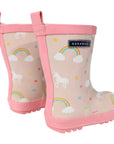 Unicorn & Rainbows Gumboot Dusty Pink Gloss